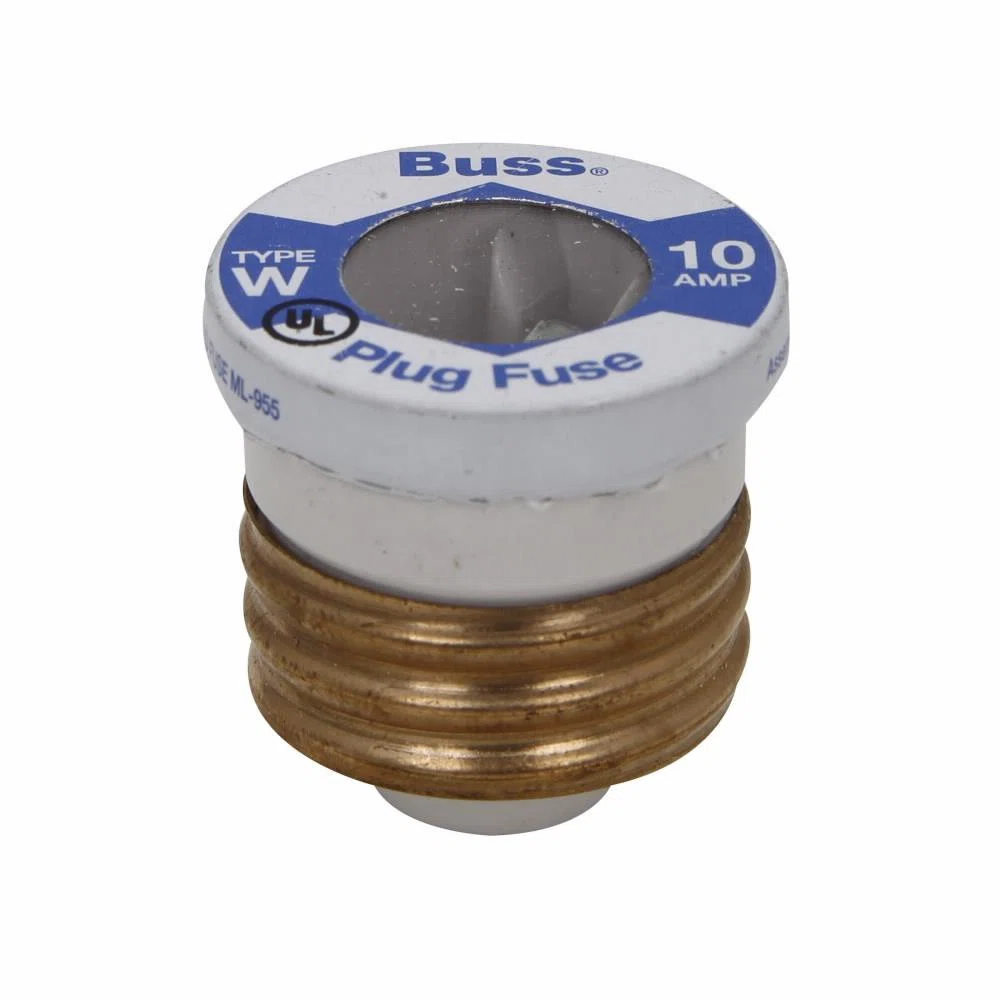 W-2 Fast Acting Low Voltage Plug Fuse, 2 A, 125 V AC, 10 kAIC Interrupt, Edison Base/Round Body