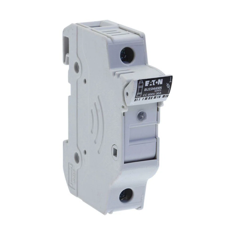 CHCC1DIU Finger Safe Modular Fuse Holder With LED Indicator, 48 V DC, 30 A, 18 to 4 AWG Wire, 1 Pole