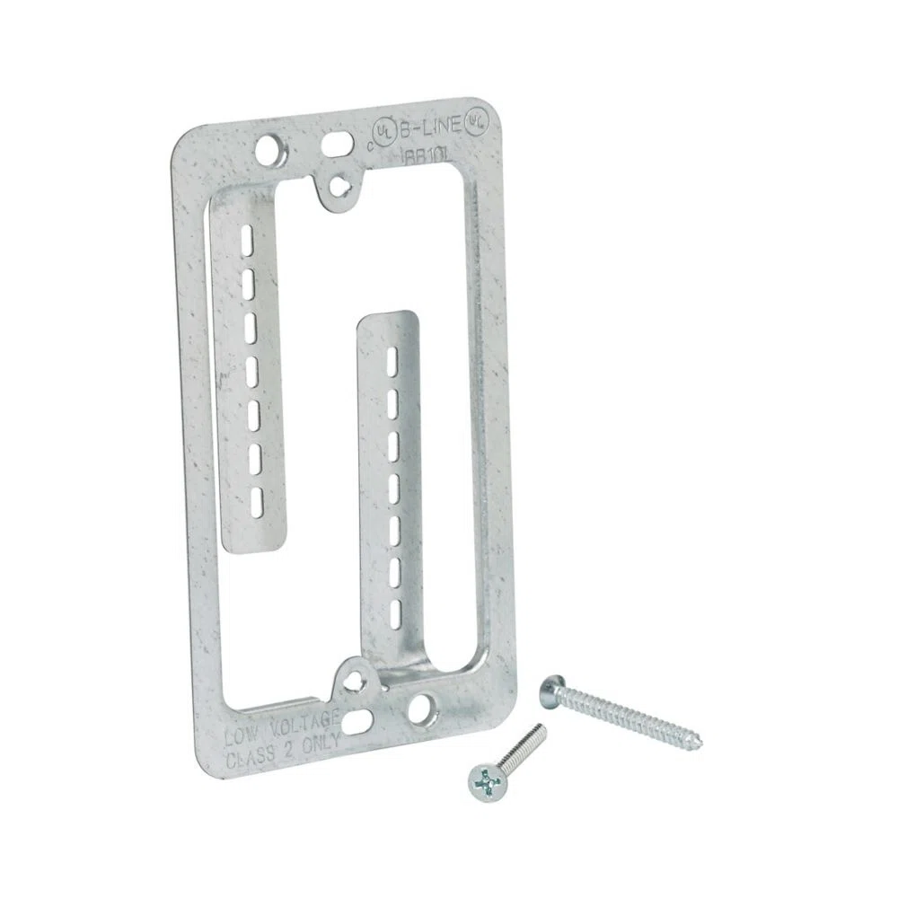 BB10L Cover Plate Mounting Bracket, Steel, For Use With Low Voltage Outlet