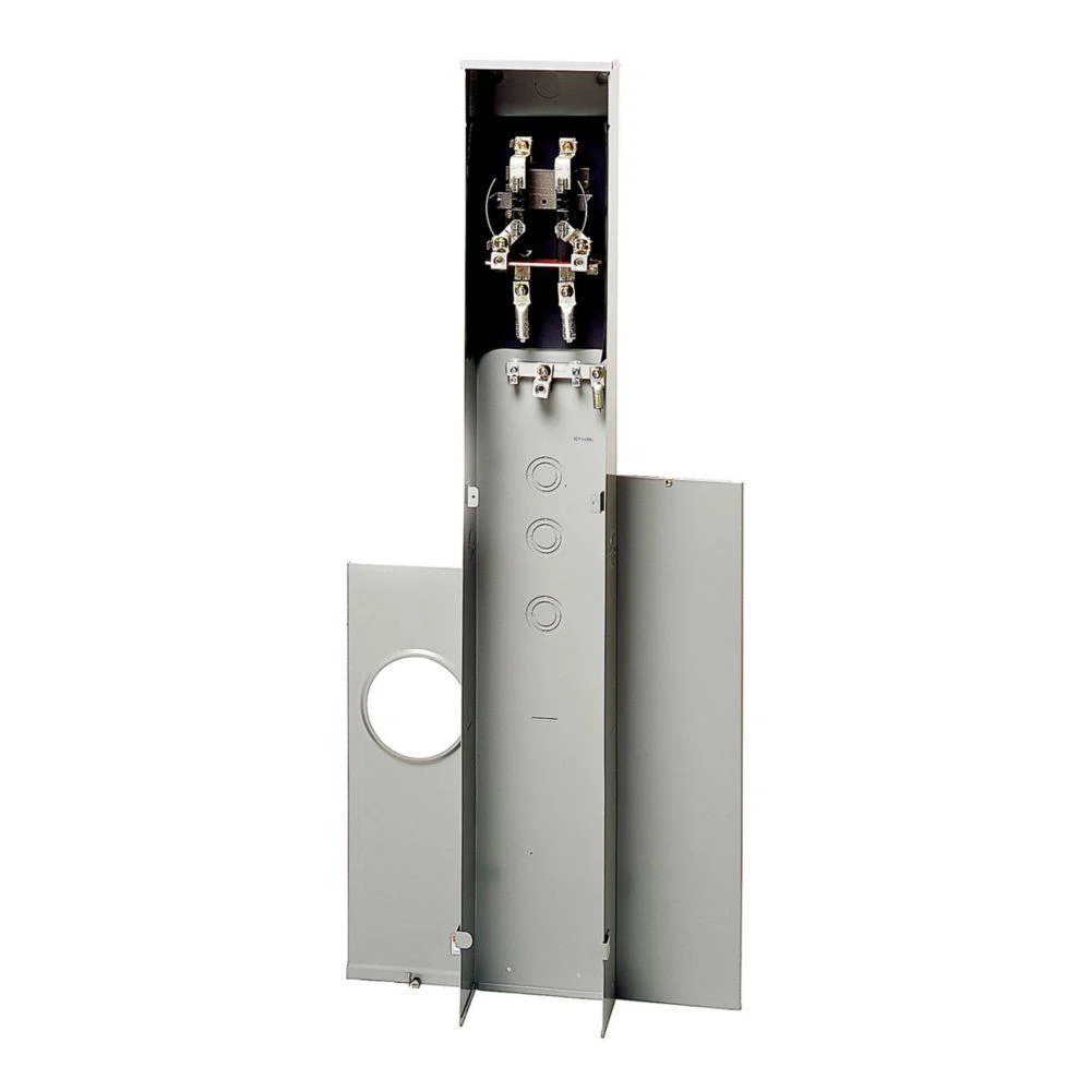 1006388CH 1-Socket 3-Wire Horn bypass Meter Pedestal, 600 V, 200 A, 1 Phase