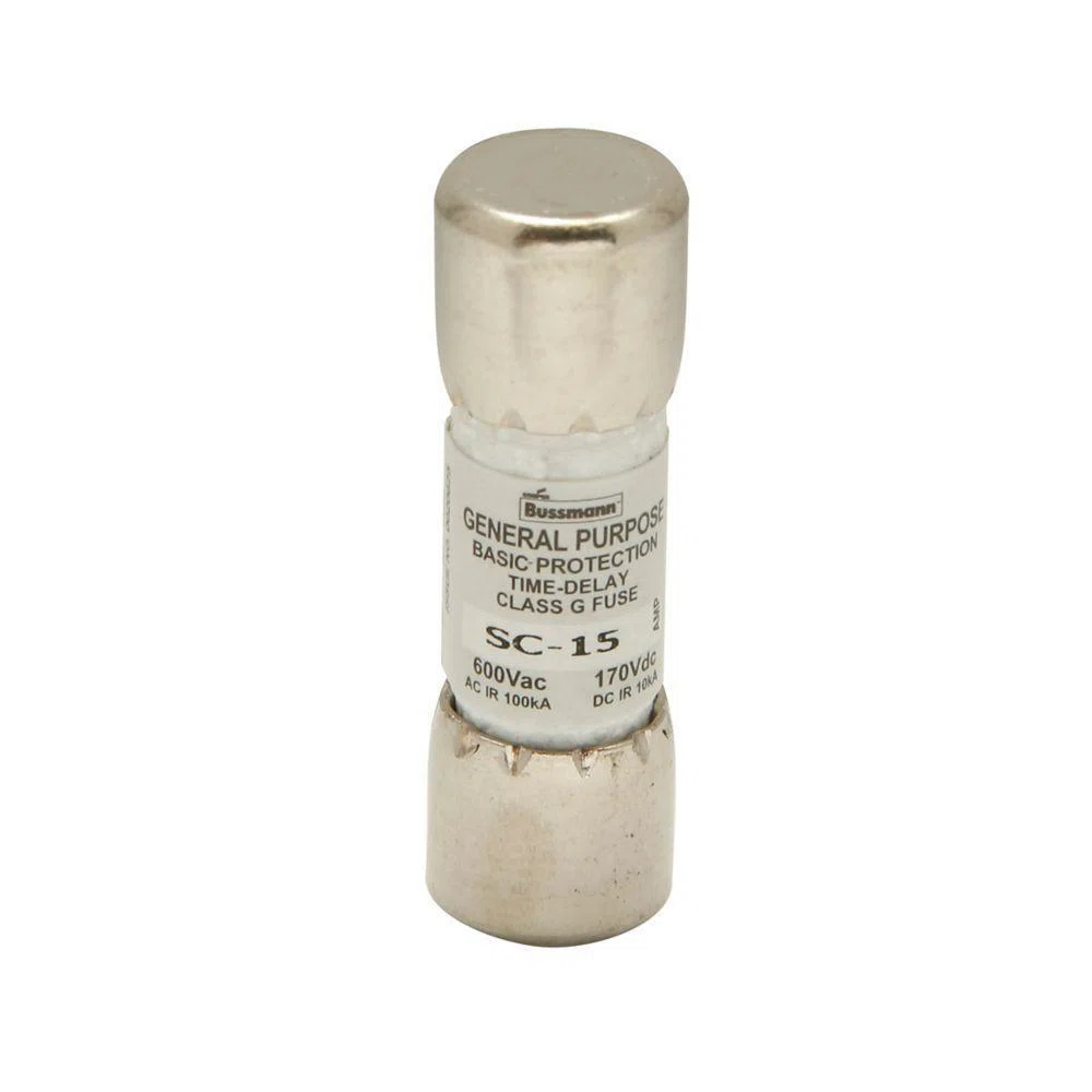 SC-3 Current Limiting Fast Acting Time Delay General Purpose Fuse, 3 A, 600 V AC/170 V DC, 10/100 kA Interrupt, G Class, Cartridge Body
