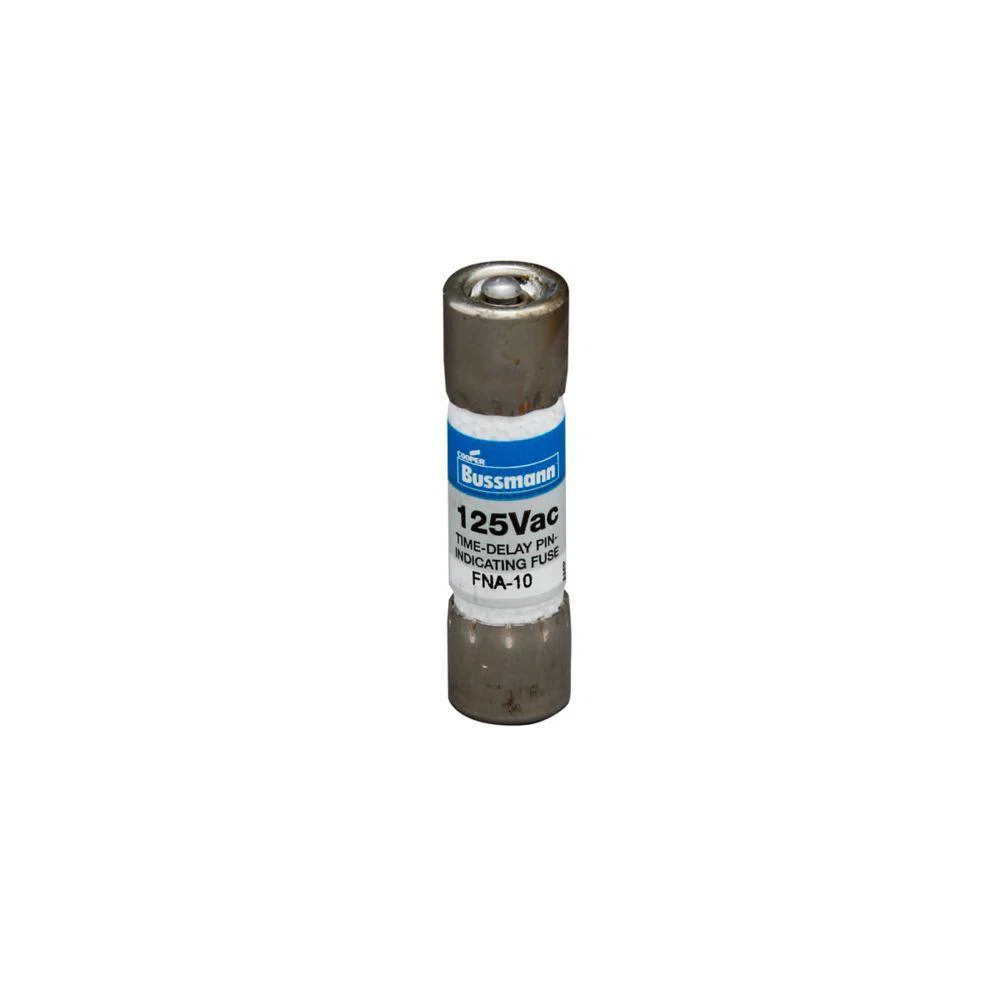 FNA-6-1/4 Fusetron  Midget Pin-Indicating Time Delay Fuse, 6.25 A, 125 V AC, 10 kAIC Interrupt, Class: Supplemental, Cartridge Body