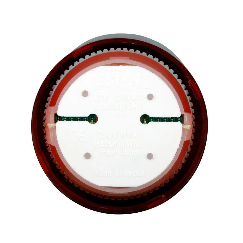 E26B2V2 E26 Standard Stack Light Module, 24 V AC/DC, Incandescent Lamp, 2.56 in Dia, Surface Mount, Red