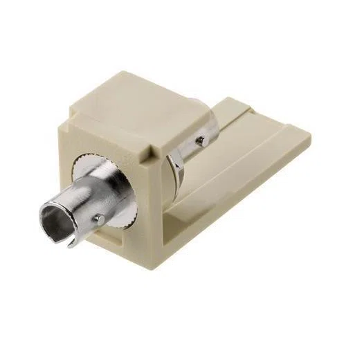CMSTEI Mini-Com Simplex Fiber Optic Adapter Module With Phosphor Bronze Split Sleeve, ST Connector, 1 Ports, Multi-Mode Fiber