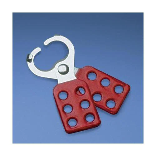 PSL-1.5 6-Hole Heavy Duty Lockout Hasp, 6 Padlocks, 1-1/2 in Dia Max Padlock Shackle, PVC/Zinc Plated Steel