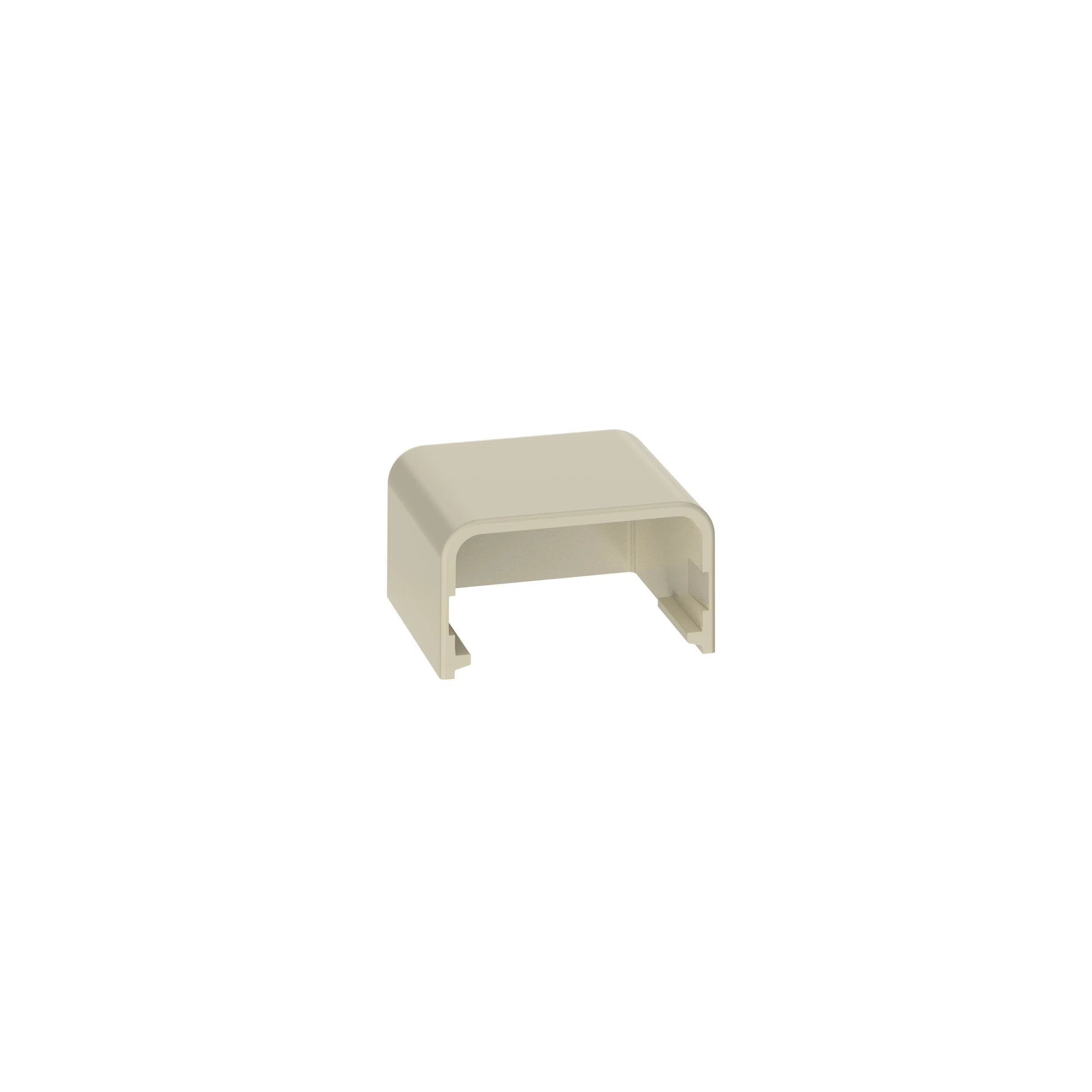 ECFX5EI-X Pan-Way Power Rated End Cap Fitting, For Use With LDPH5 and LDS5 Series Raceway, ABS, Electric Ivory