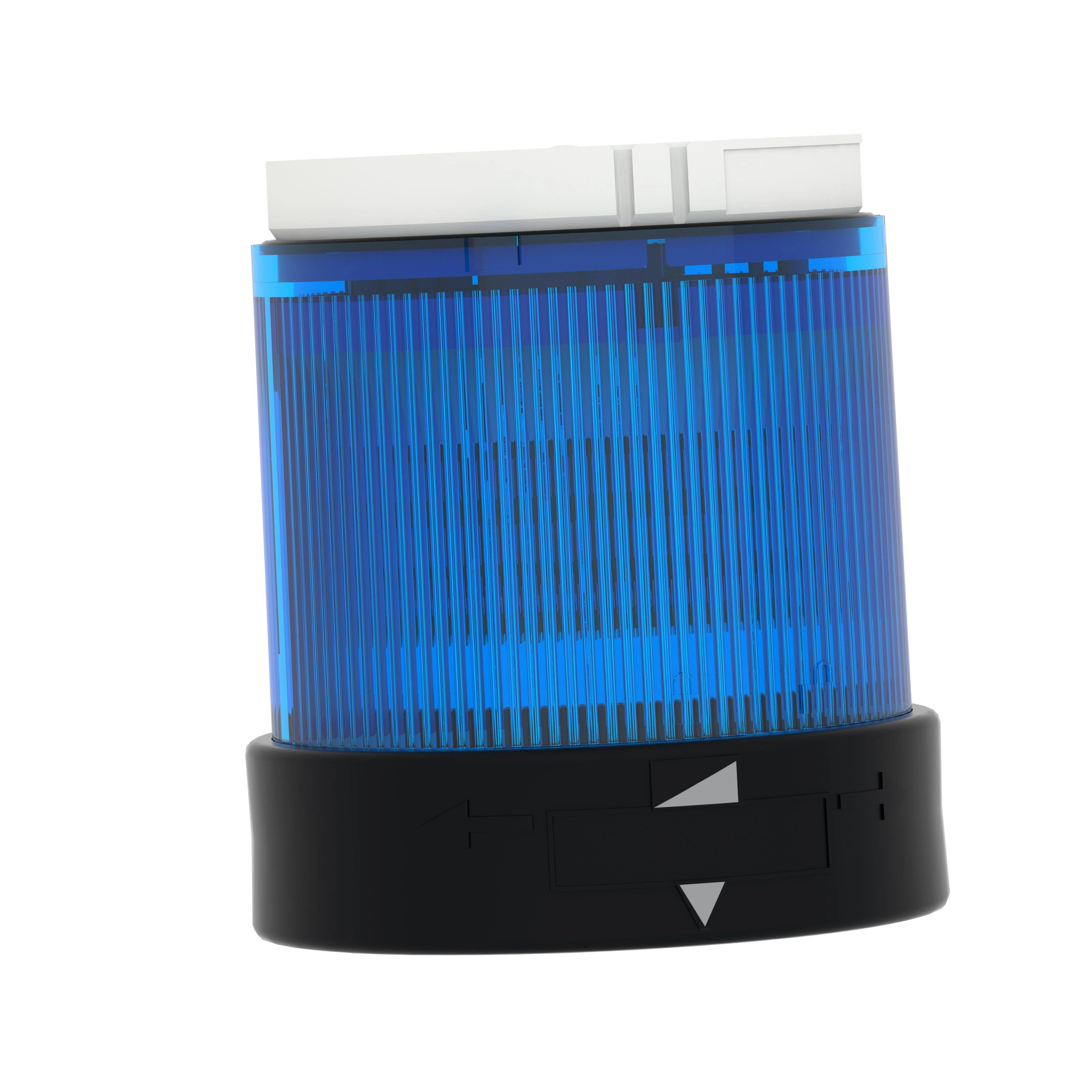 XVBC2B6 Harmony Illuminated Indicator Bank Beacon Unit With Integrated LED, 24 VAC/VDC, LED Lamp, 70 mm Dia, Panel Mount, Blue