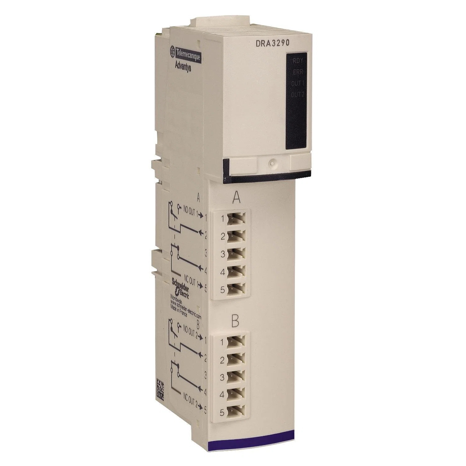 STBDRA3290K Modicon Relay Standard Digital Output Kit, 2 Inputs, 2 Outputs