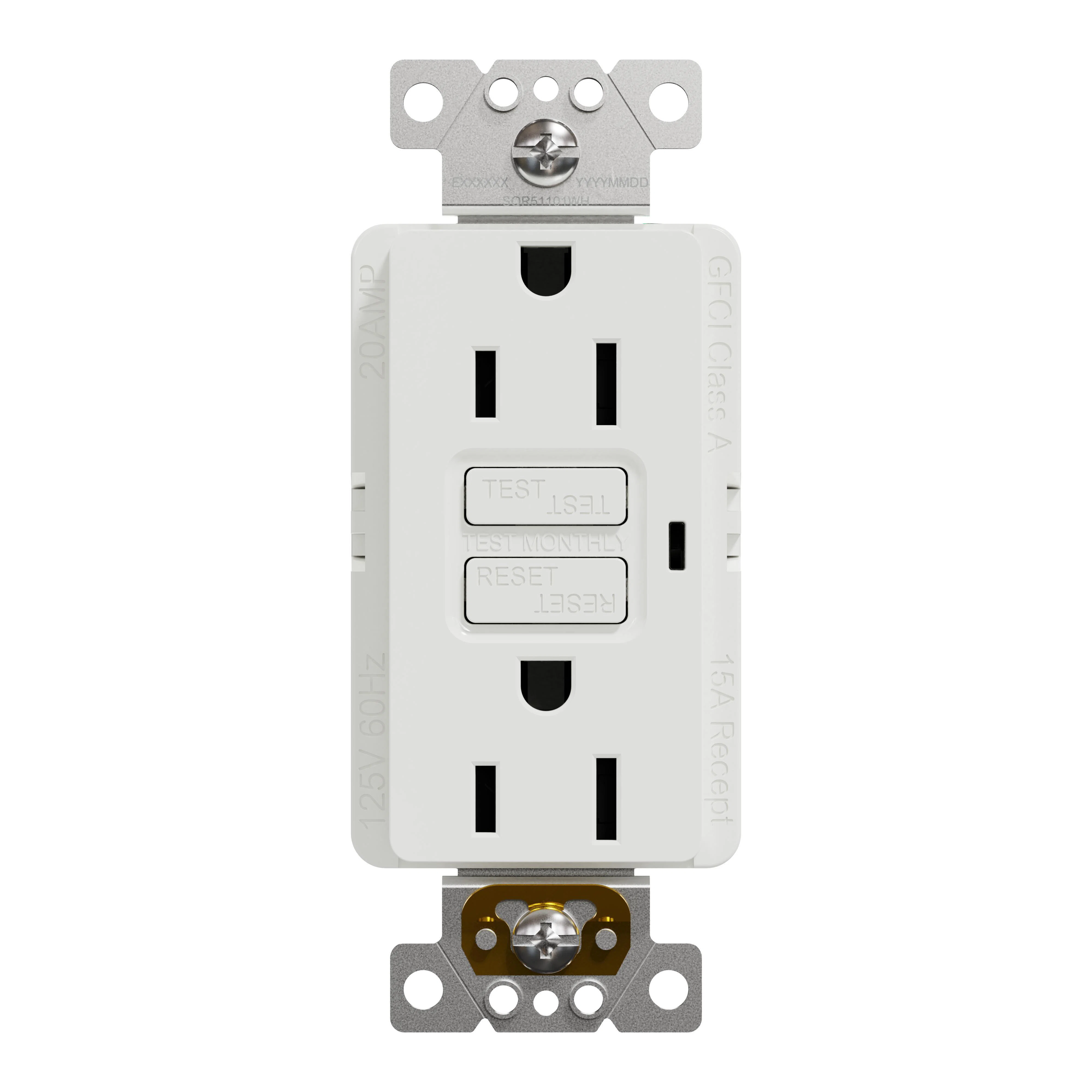 SQR51101WH X Series Socket-outlet, 125 V, 15 A, 2 poles, White
