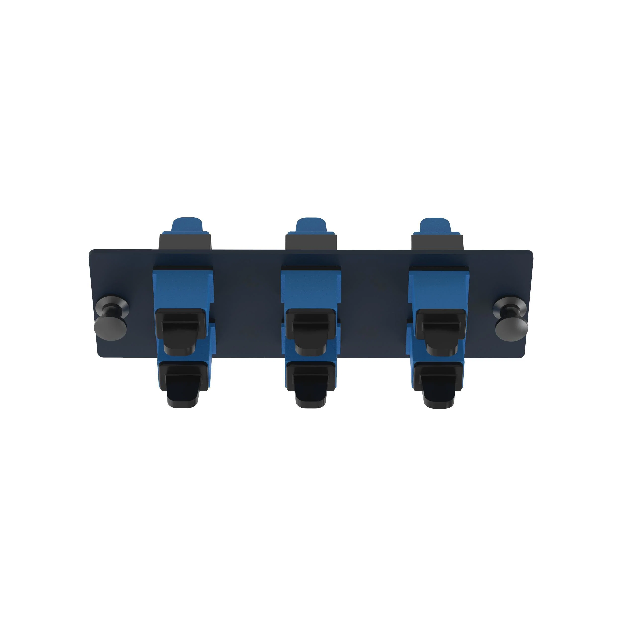 FAP6WBUSCZ OptiCom Duplex Front Loading Type SC Fiber Adapter Panel With (6) SC Simplex Single Mode Fiber Optic Adapters, (6) OS1/OS2 Single-Mode Fiber