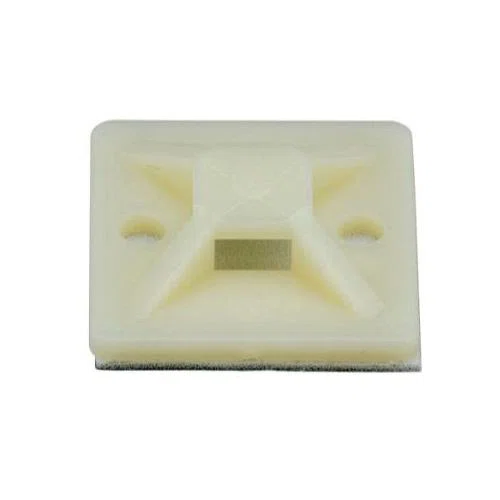 SMP18A-3X Cable Tie Mount, 4-Way, Adhesive Mount, Nylon 6.6, Natural