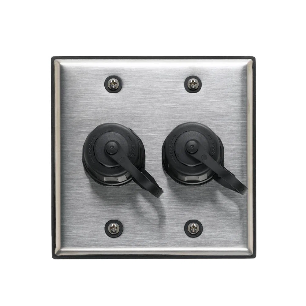 D670K-2S2 DuraPort Industrial Dual-Gang Outlet Kit, RJ45 Cable, Surface Mount