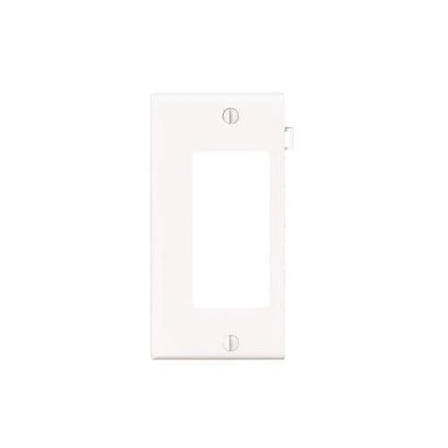 PSE26-W Decora Combination Sectional GFCI Wall Plate/Face Plate, 1 Gangs, Thermoplastic Nylon, White