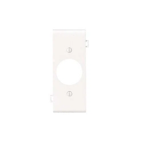 PSC7-W Combination Sectional Receptacle Wall Plate, 1 Gangs, Thermoplastic Nylon, White