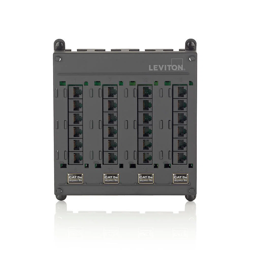 476TM-524 Twist Mount Patch Panel, 24 Ports, CAT 5e, Steel