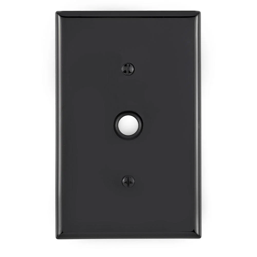 PJ11-E Midway Size Wallplate, 1 Gang, 3-1/8 in W, Thermoplastic, Box Mount