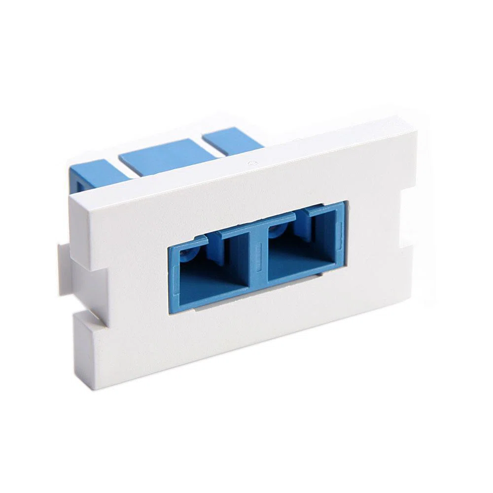41291-2CW QuickPort 1-Unit High Duplex SC Fiber Adapter MOS Insert, Snap-Fit Mount