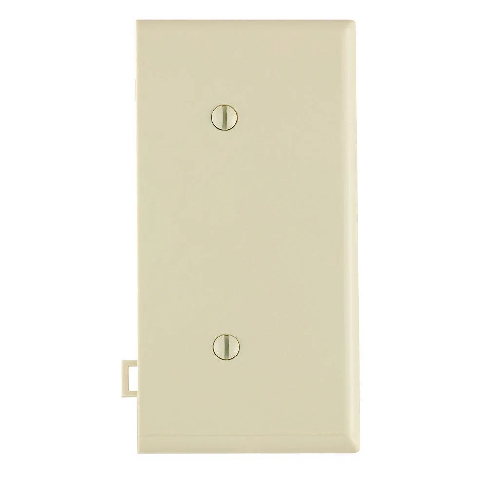 PSE14-T Combination Sectional Blank Wall Plate, 1 Gangs, 2.28 in W x 4.5 in H, Thermoplastic Nylon, Light Almond