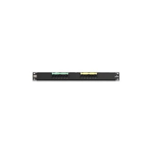 69586-U12 69586 Flat Patch Panel, (12) Ports, CAT 6, 26 to 22 AWG Terminal, Plastic/Steel