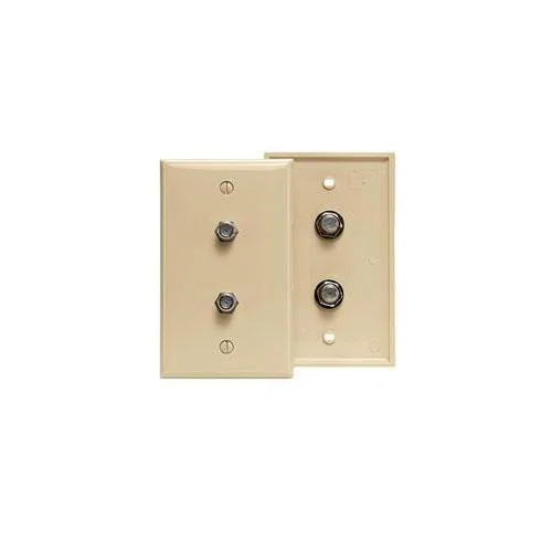 80782-T 1-Gang Type F Standard Size Video Wallplate, Wall Mount