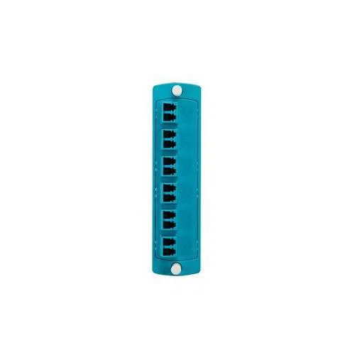 5F100-2QL OPT-X SDX Precision Molded Fiber Optic Adapter Plate, LC Duplex End A, (12) Multi-Mode Fiber
