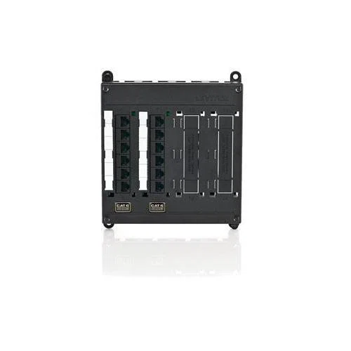 476TM-612 Twist Mount Patch Panel, 12 Ports, CAT 6, Steel