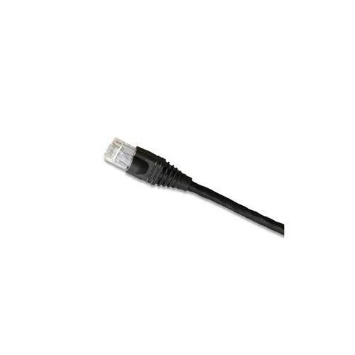 5G460-10E GigaMax UTP Molded Boot Standard Patch Cord, Cat 5e, 24 AWG Stranded Copper Conductor, 8P Modular Non-Keyed Plug Connector, 10 ft L Cord, Black