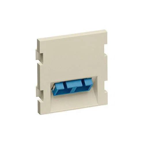 41292-2CI QuickPort 2-Unit High Duplex SC Angled Fiber Adapter MOS Insert, Snap-Fit Mount