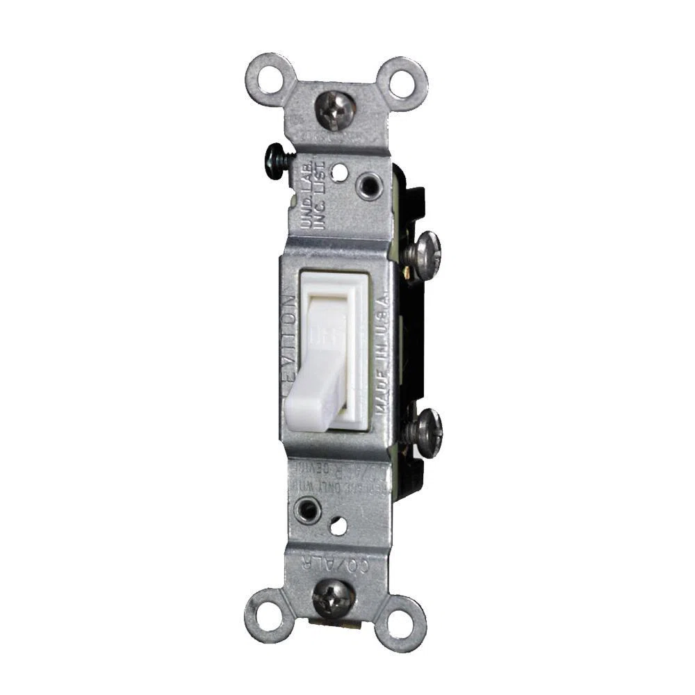 2651-2W Grounding Toggle Switch, 120 V AC, 15 A, 1/2, 2 hp Power Rating