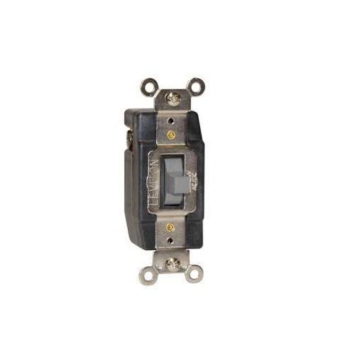 1081-GY Center OFF Low Voltage Standard Toggle Switch, 24 V AC/DC, 3 A, SPDT Contact
