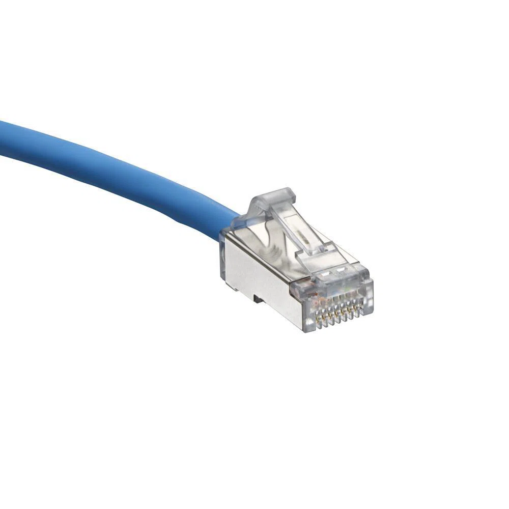 H6A10-10L High-Flex U/FTP Patch Cord, Cat 6A, 28 AWG Stranded Copper Conductor, 8-Position Modular Non-Keyed Plug Connector, 10 ft L Cord