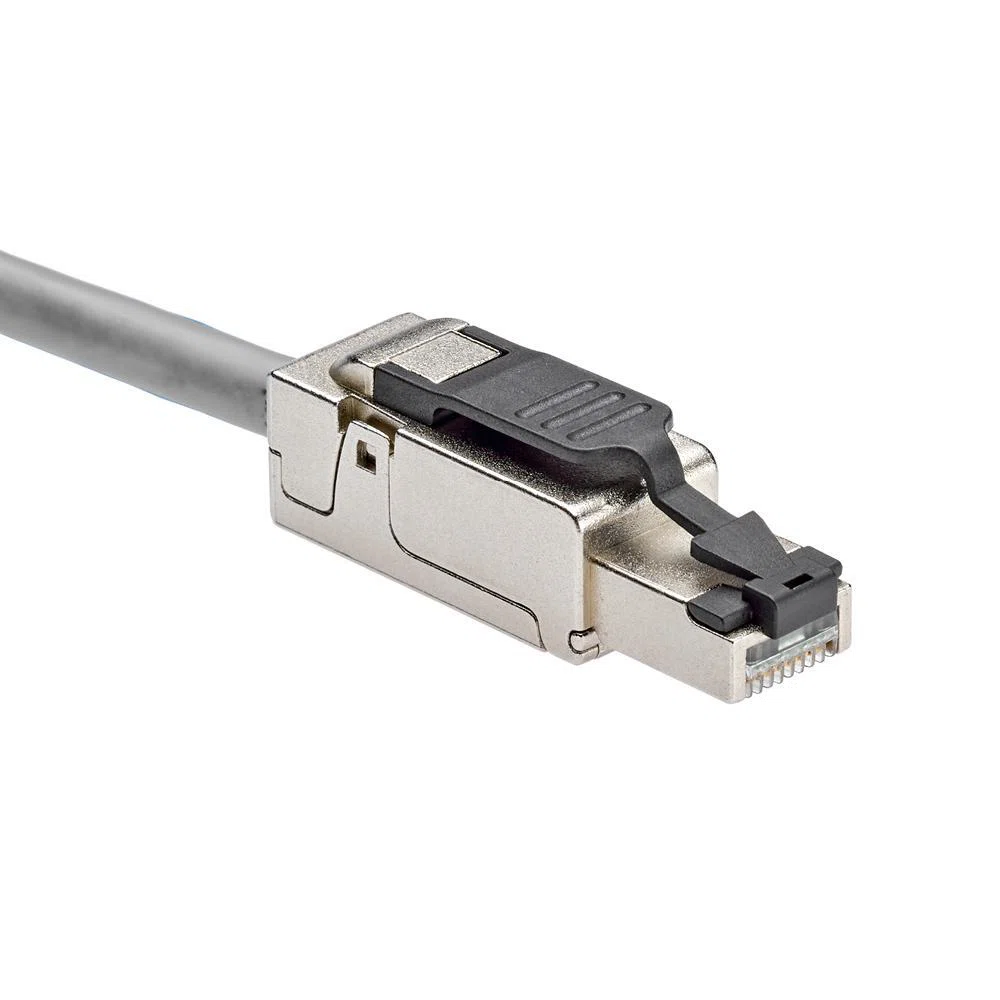 81Z10-S01 Atlast-X1 Patch Cord, Cat 8, 26 AWG S/FTP Shielded Solid Conductor, 1 m L Cord, Gray