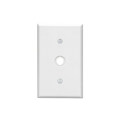 86018 Standard Size Traditional Wallplate, 1 Gang, 2-3/4 in W, Thermoset, Box Mount