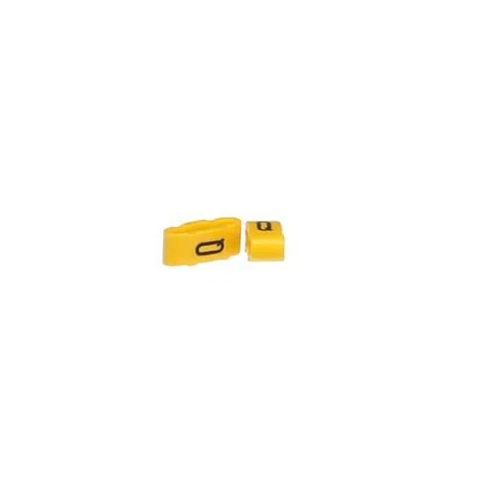SMK244-4-Q E-Z Code Closed Slotted Sleeve Marker, Vinyl, Q Legend