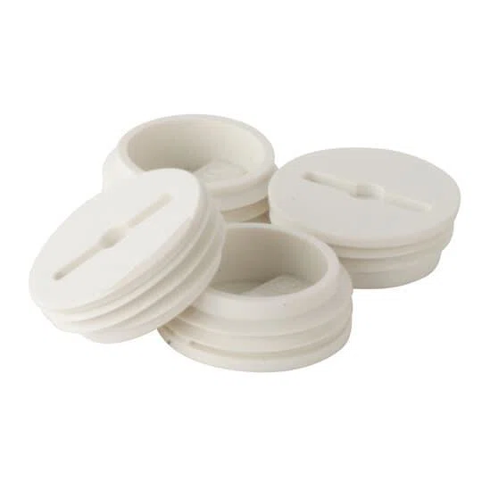 DPLG-1-WH Red Dot D-Pak Non-Metallic Close-Up Plug, 1/2 in Thread, White