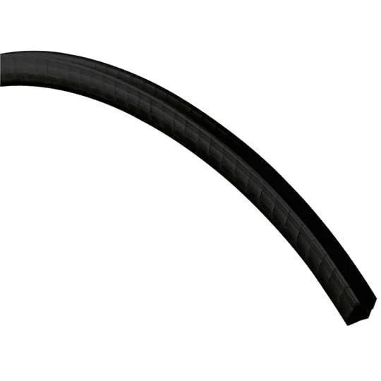 GRNY-125-0-C Catamount Extruded Grommet Edging, 1/8 in THK Panel, 100 ft L, Nylon/Polyamide 6.6, Black