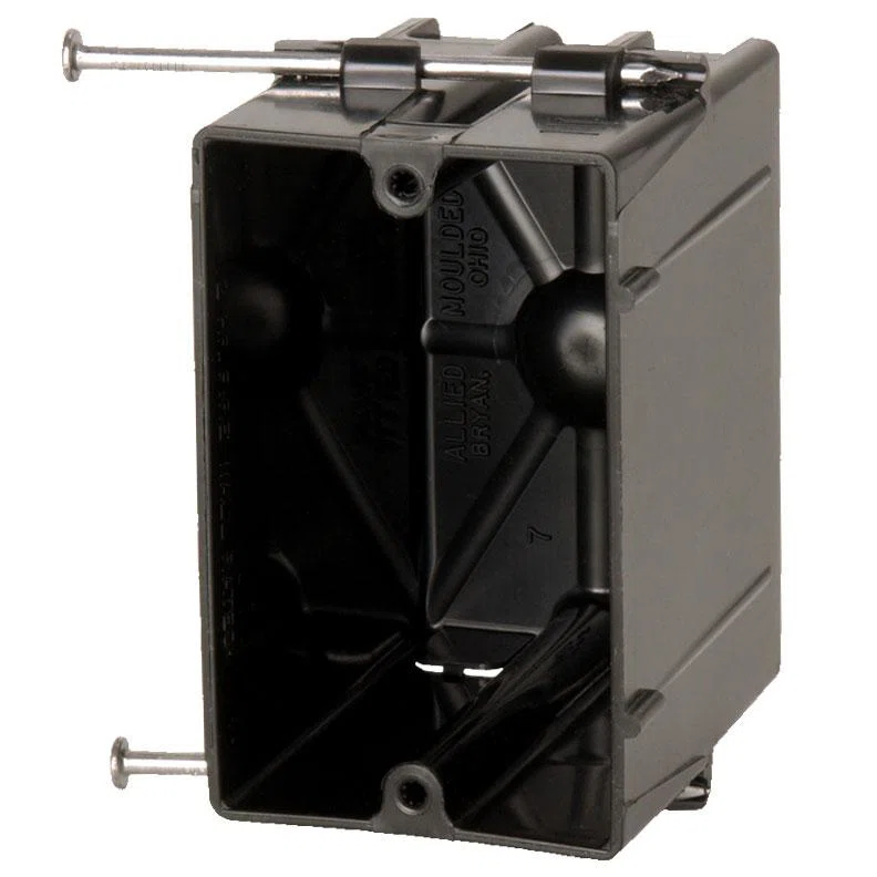 P-201 FlexBOX Non-Conductive Non-Metallic Switch/Receptacle Box With Knockouts, PVC, 20.5 cu-in Capacity, 1 Gangs, 2 Outlets, 4 Knockouts, 3-3/4 in H x 2-5/16 in W x 3-1/16 in D