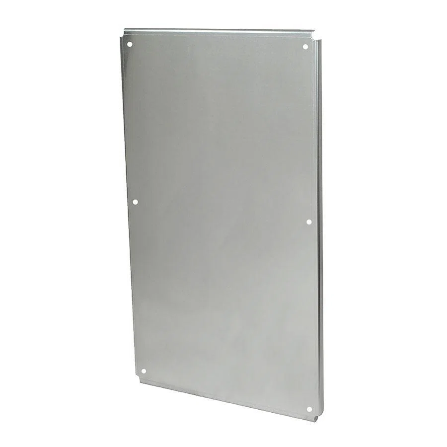 PA4032 Rectangular Enclosure Back Panel, 29 in W x 37 in H, Aluminum, Silver