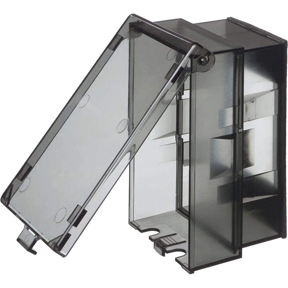 60HC Collapsible Extra Duty Low Profile Weatherproof While-In-Use Cover, 4.192 in L x 5.836 in W x 1.67 in D, Receptacle Cover, Plastic