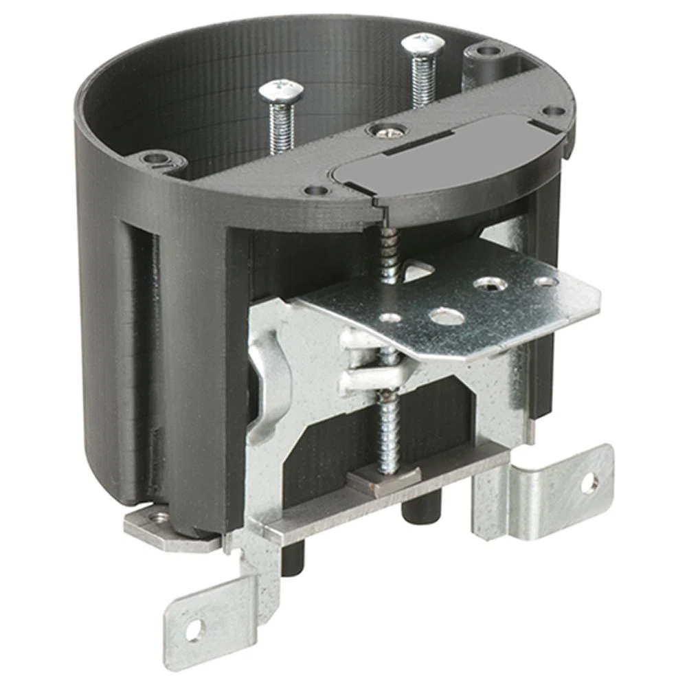 FBA426 Adjustable Fan/Fixture Box, Plastic, 21 cu-in Capacity, 4-1/4 in H x 4-1/4 in W