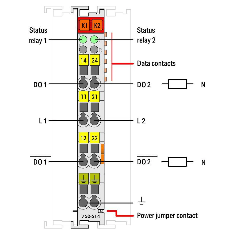 750-514 750, 125 V AC Input, 0.5 A Input