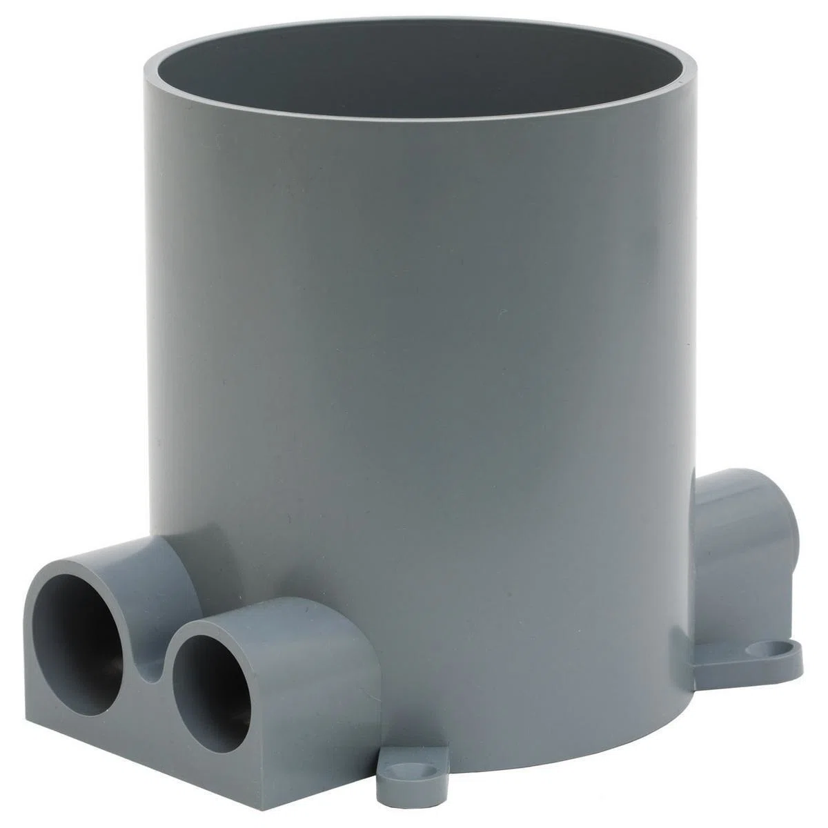 RF400 Fully Adjustable Floor Box Kit With Concrete Protective Cover, PVC, 2 Knockouts, 6 in D