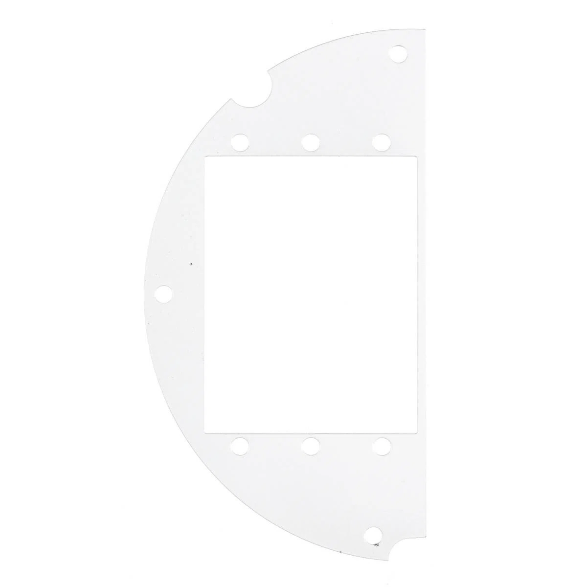 S1R6SPA 50/50 Split Left Side/Standard Sized Sub Plate With (3) Extron AAP Opening, Galvanized Steel