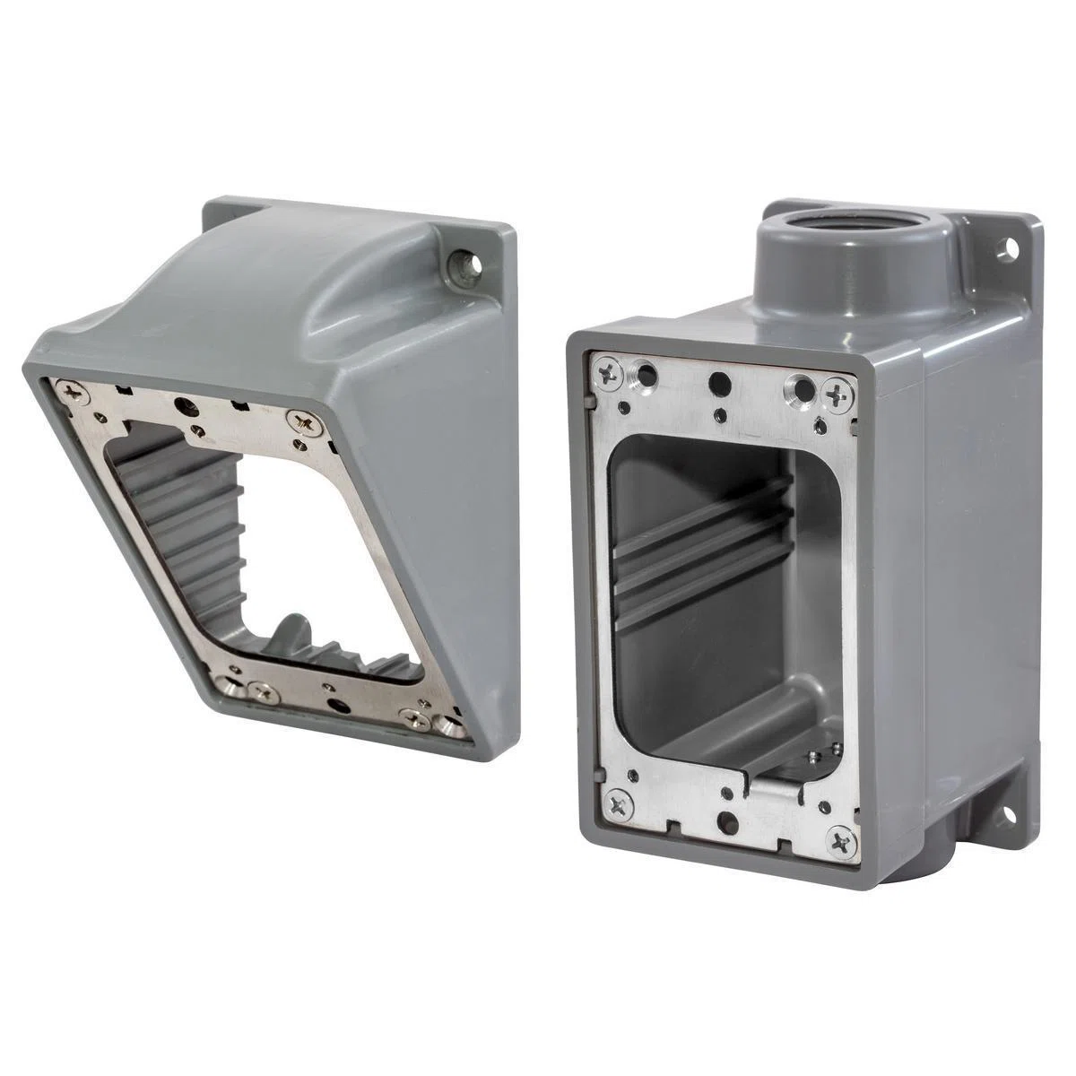 HBL6084AK Standard Watertight Molded FD Box Adapter Kit, PBT, 45 cu-in Capacity