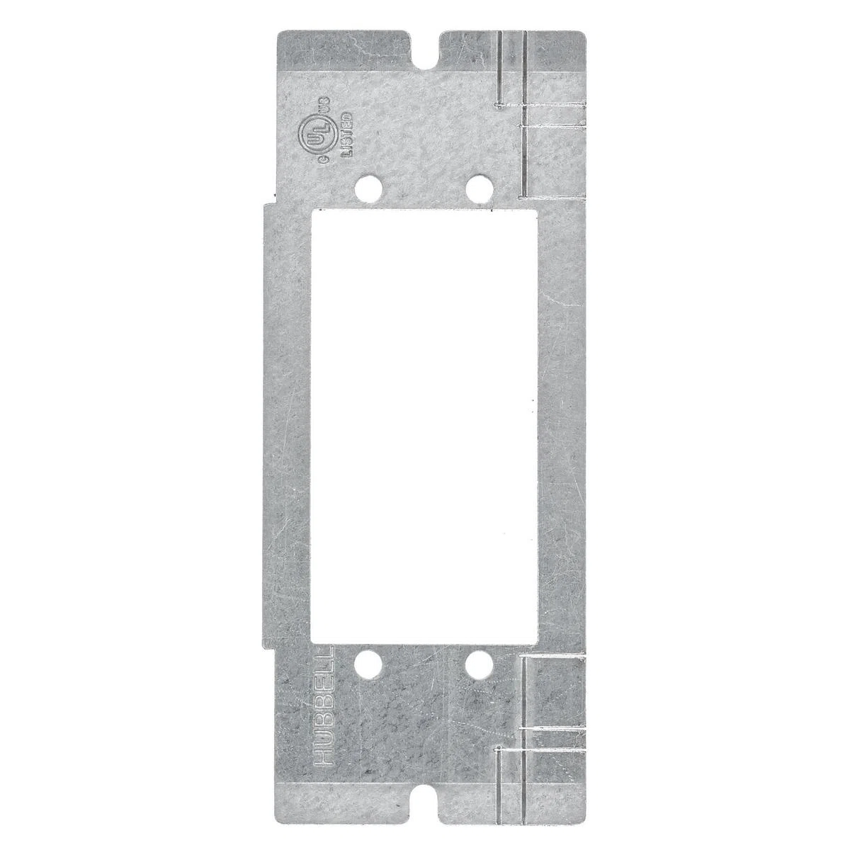 FBMPAAP Mounting Plate With (2) Extron AAP Opening, 2/4/6 Gangs, Galvanized Stamped Steel