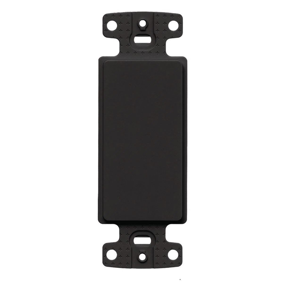 NS620BK Blank Standard Decorator Frame, 1 Gangs, High-Impact Thermoplastic, Black