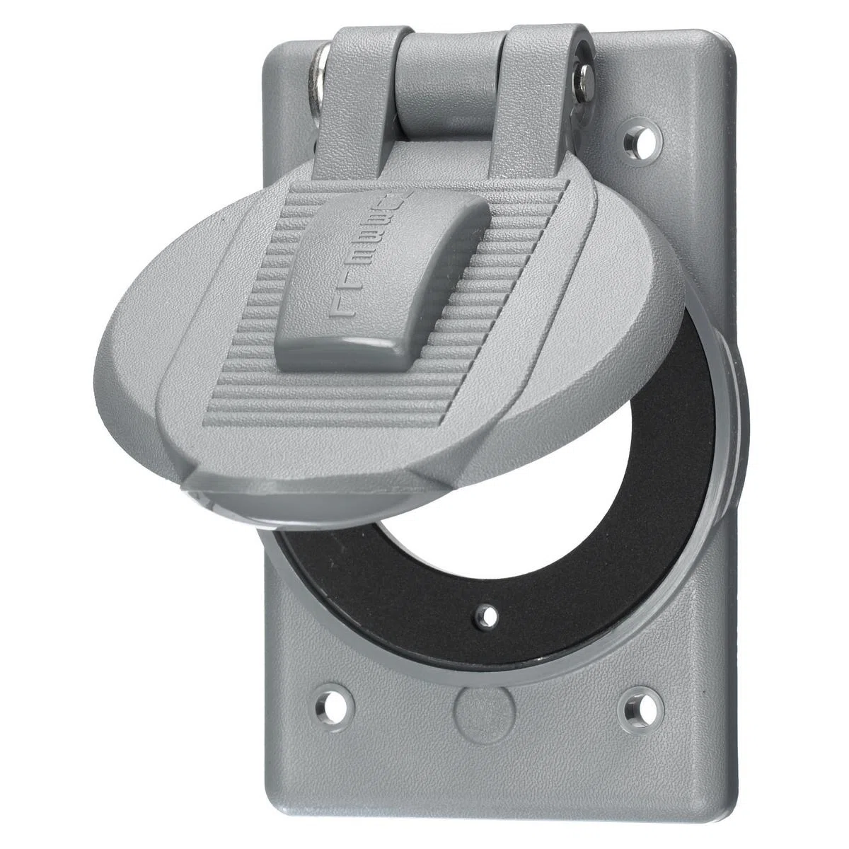 WP1 Self-Closing Weatherproof Molded Outlet Box Cover, 4.56 in L x 2.84 in W x 1.09 in D, Polyester/Thermoplastic
