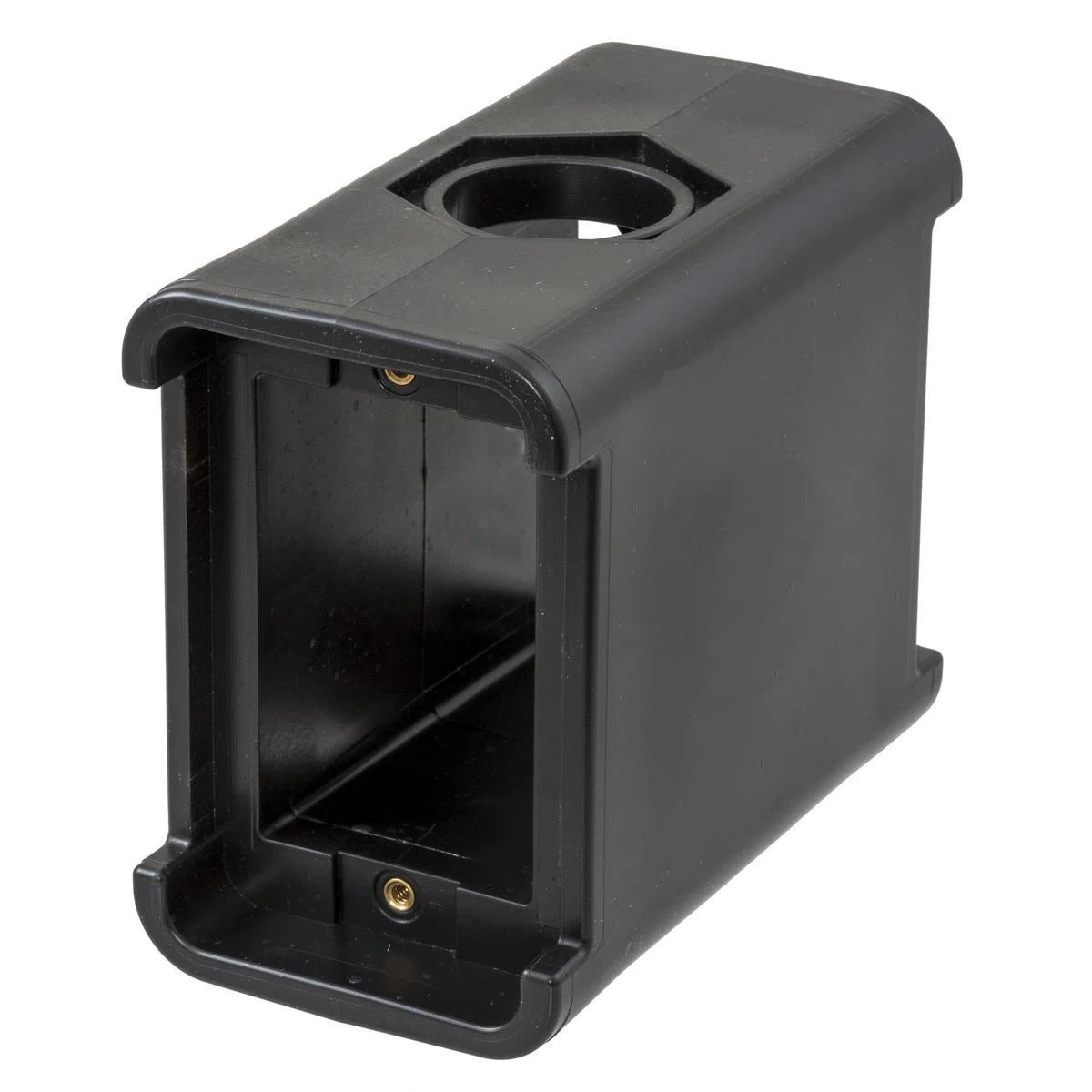 HBL3080BK Blank Configurable Non-Metallic Molded Portable Standard Outlet Box, Thermoplastic/Elastomer, 19 cu-in Capacity, 1 Outlets, 5 in H