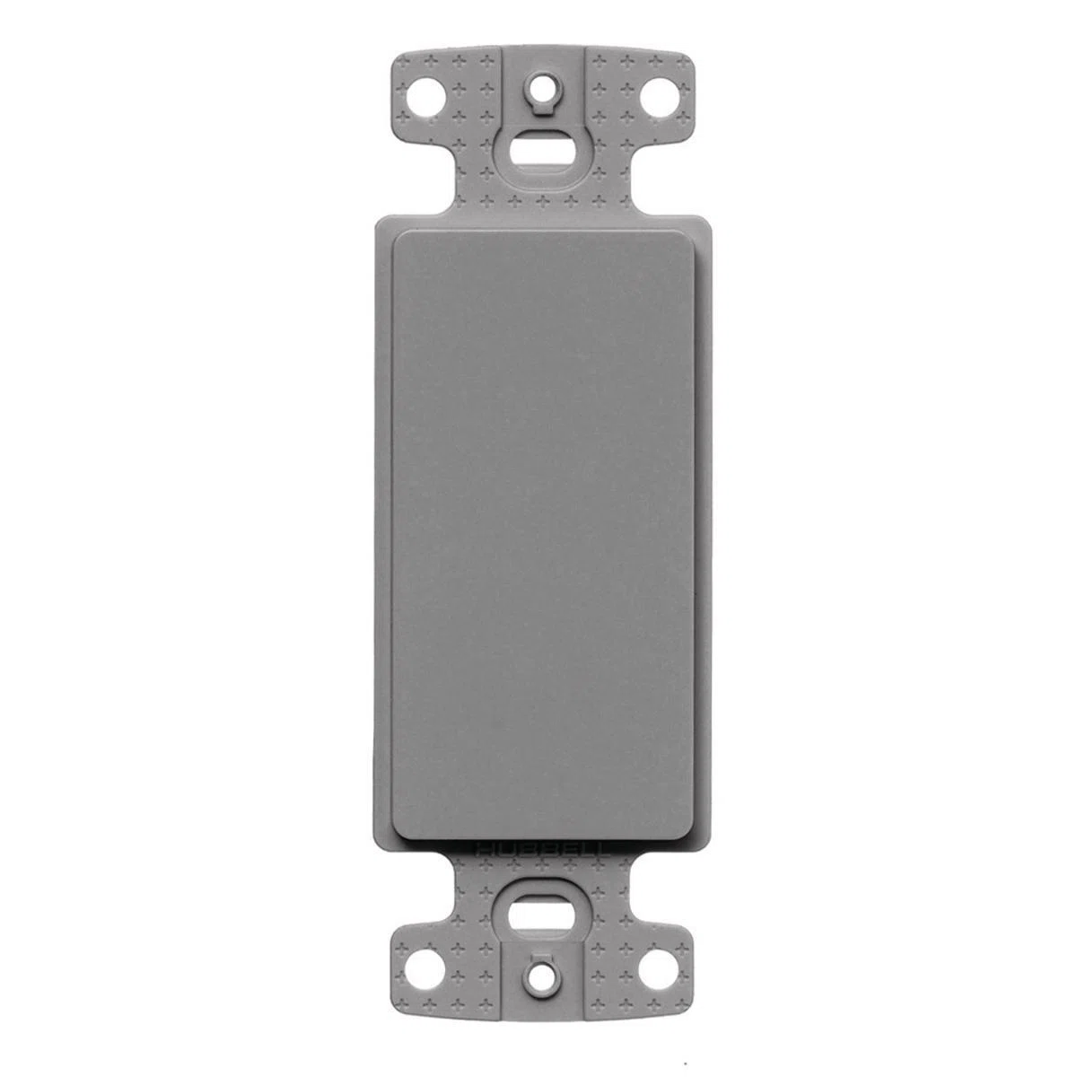 NS620GY Blank Standard Unloaded Decorator Adapter Frame, 1 Gangs, High-Impact Thermoplastic, Gray