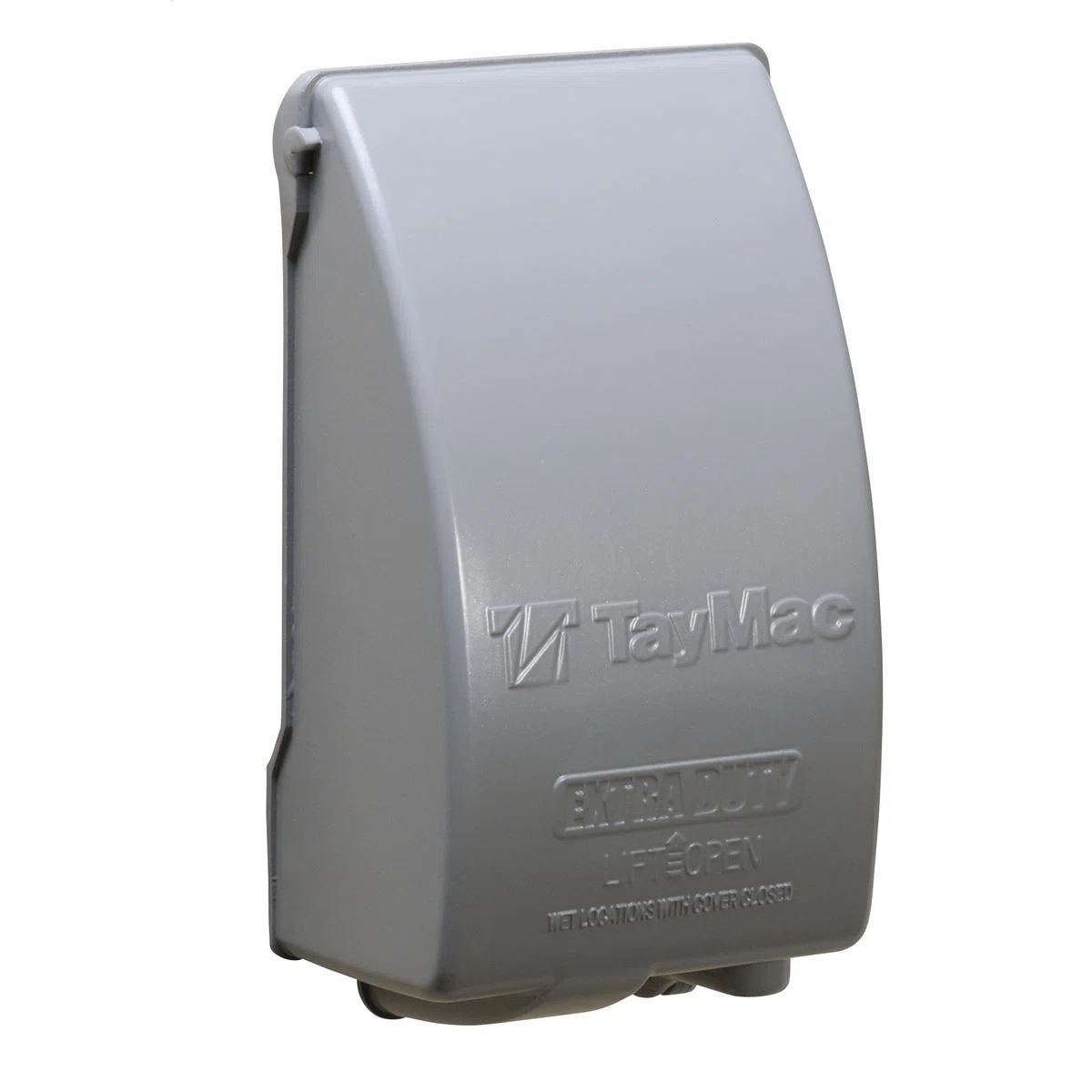 MX5280S 1-Hole Extra Duty Low Profile Weatherproof While-In-Use Cover, 6-1/4 in L x 4 in W x 6.3 in D, Die Cast Metal